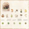 40 PCS Flower Stickers PET Floral Journaling Sticker for Scrapbook Junk Journal Supplies Journals Planner Collage Stickers