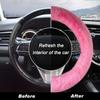 Fluffy Car Steering Wheel Cover,Steering Wheel Cover For Women Soft Plush Steering Wheel Cover Fashion Car Interior Decor Accessories Suitable For 15