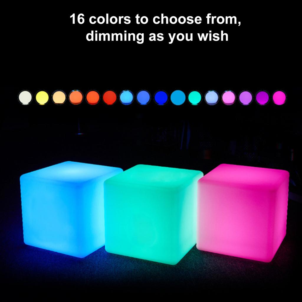Würfellichter mit Fernbedienung, USB-Lade-Schreibtischlampe für Kinder, Spielzeug, Geschenk