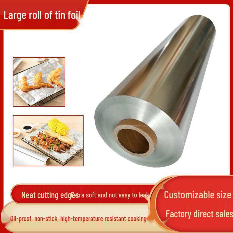 Verdickte Aluminiumfolienrolle in Gewerbequalität für Backen, Grillen und die Heißluftfritteuse
