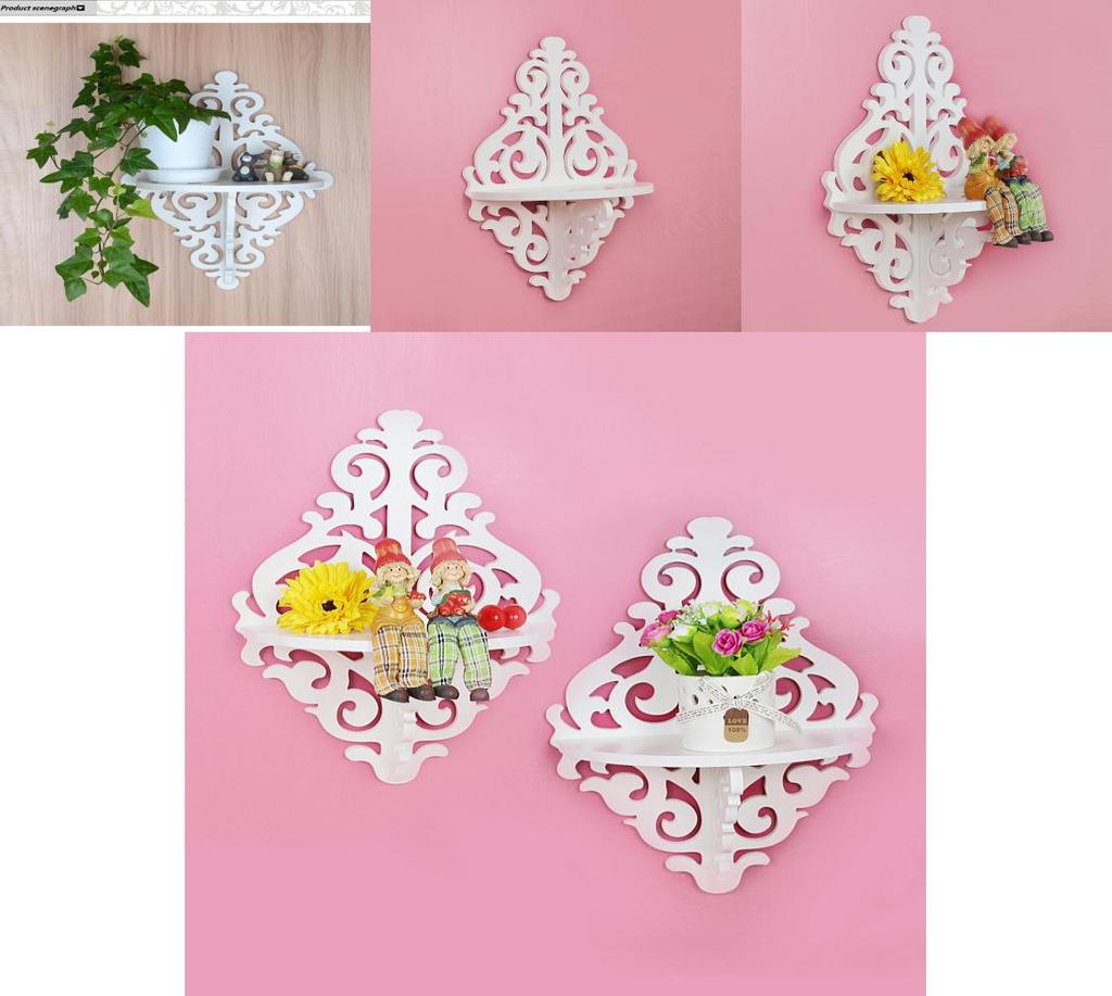 Kreatives Wandregal für Pflanzen aus PVC-Material zur Innendekoration