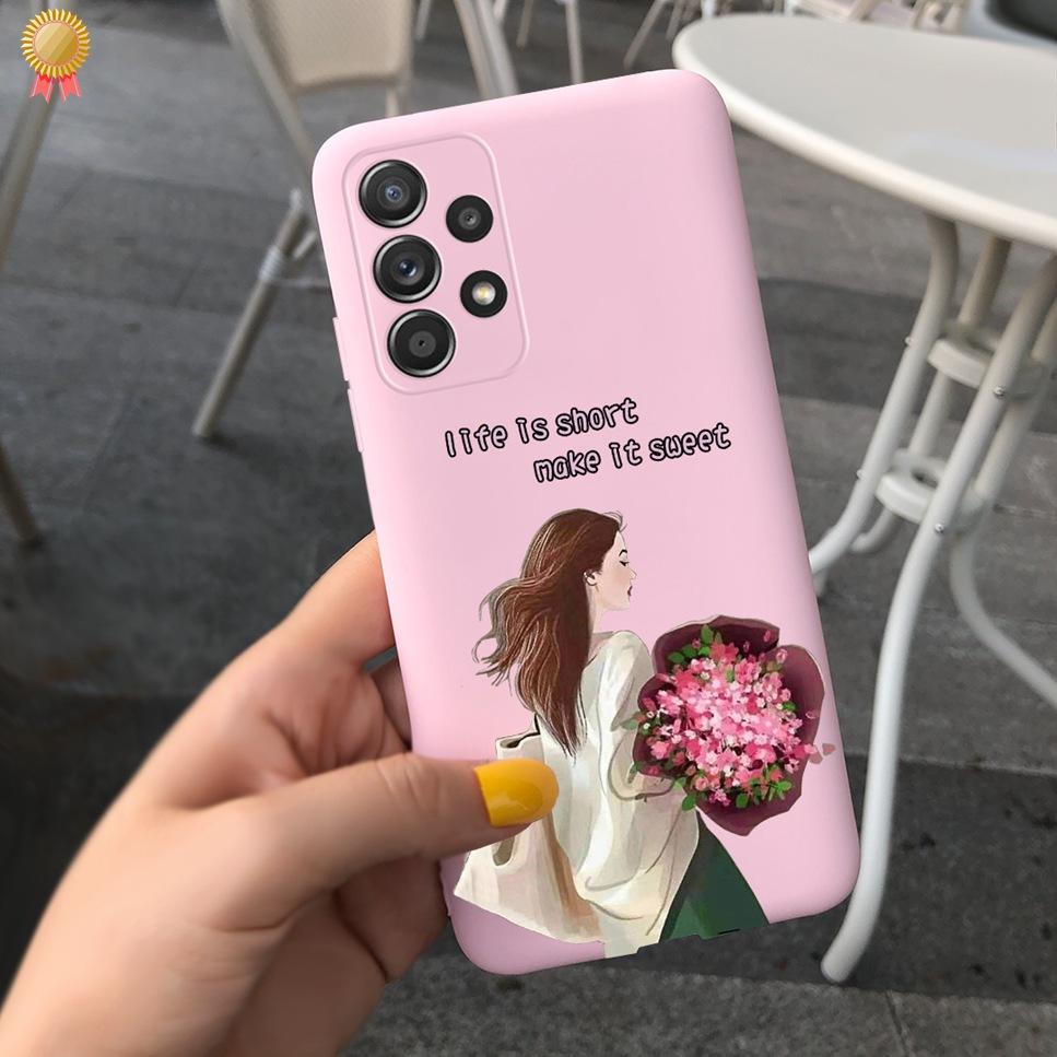 For Samsung Galaxy A23 5G Case Fashion Cute Clear Mate Men Women Soft TPU Silicone Phone Covers For Samsung Galaxy A23 4G Fundas