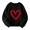 Girls Round Neck Pullovers For Kids Printed Baby Tops Valentine's Day