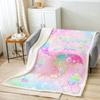 Feelyou Eiffel Tower Fleece Blankets Paris Fuzzy Sherpa Throw Blanket for Girls Women Soft Cozy Warm Fluffy Plush Blanket 50"x60" Black