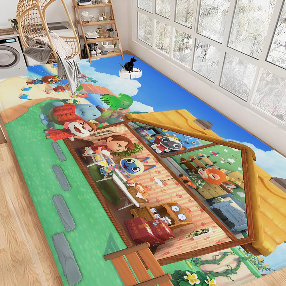Animal C-Crossing Kitchen Mat Kids Room Bedroom Decoration Balcony Anti-Slip Doormat Living Room Alfombra