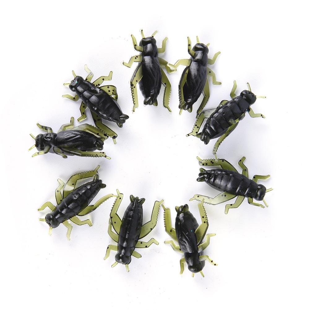 20Pcs Soft Fishing Lures Pesca Lightweight Cricket Insect Lure Simulation Baits