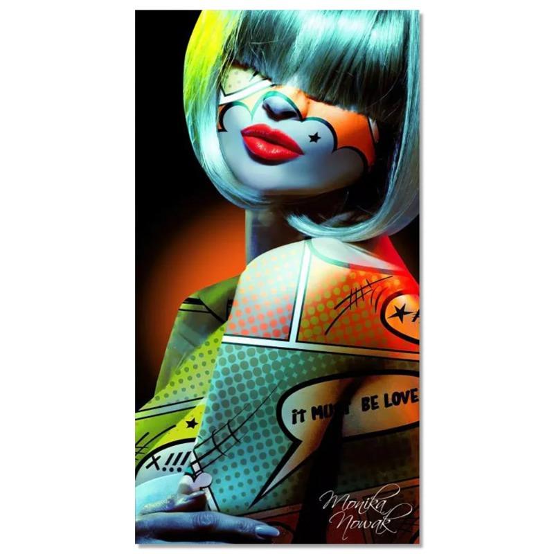 Graffiti Cool Girl Wall Art Poster Sexy Woman Abstract Trendy Mural Modern Home Decor Canvas Painting Pictures Print Decorations