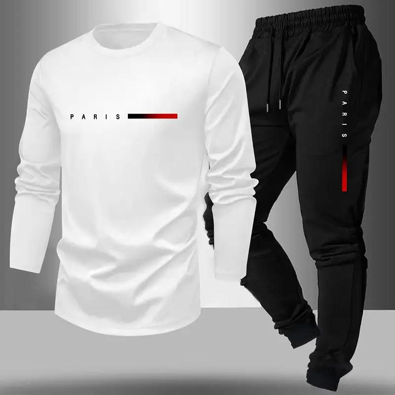 

Spring 2026 3D Long Sleeve & Pants Versatile Casual Two-Piece Set XL білий