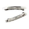 10 Pieces Metal Silver French Barrette Hair Clips for Craft Bows 8cm