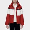 Fila Fusion Color Block Logo Embroidered Zip-Up Hooded Jacket Women Jackets T11W313904F-RD