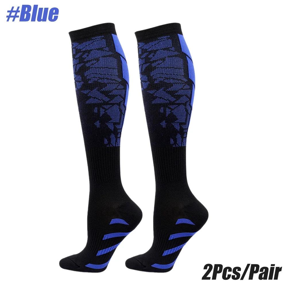 1Pair Compression Socks Graduated Support for Crossfit Running Recovery Cycling Travel Outdoor Sports Men Women