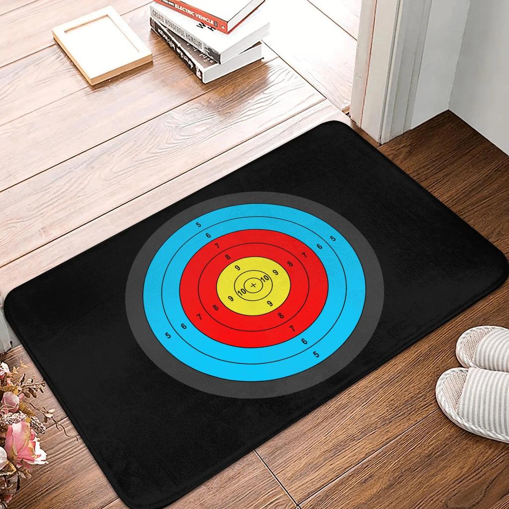 Sports ThemedCarpet Mat Dart Board Archery Flame Printing Anti Slip Carpet Home DecorationIndoor Game Room Living Room Floor Mat