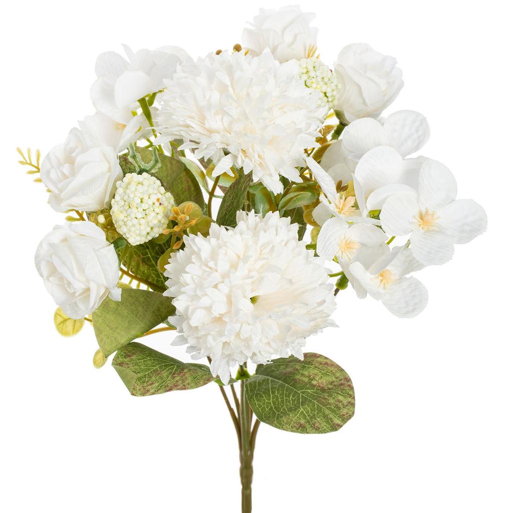 1/3pcs Artificial Flowers Ball Chrysanthemum Rose Wedding Home Room Table Decor Wreath Bridal Bouquet Table Arrangement Diy Gift