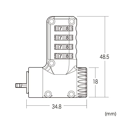 Sanwa Supply SL-90 Multi-Slot Security Wire (Dial Lock)