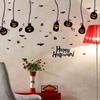 4Pcs/set DIY Halloween Pumpkin Stickers Self-adhesive Halloween Wall Sticker  Halloween