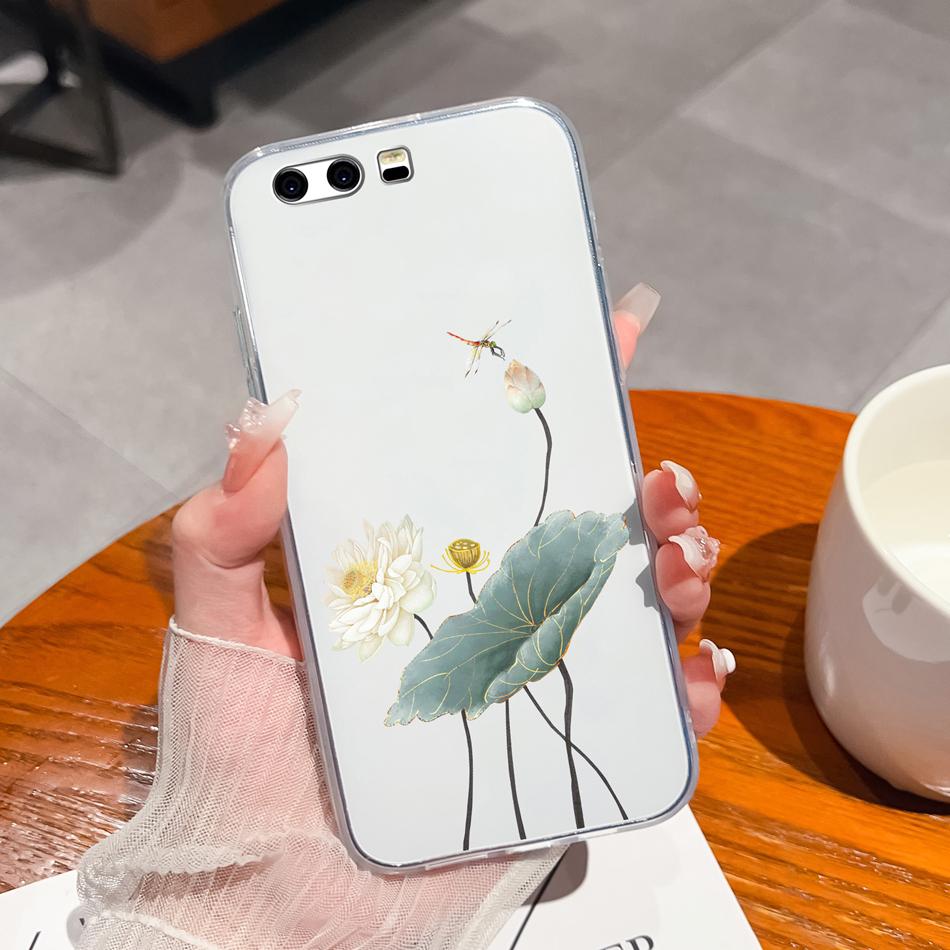 Per Huawei P10 Lite P10 Plus Custodia per Telefono Stile Casual Fantasie Silicone Morbido TPU Trasparente Leggera Copertura Per Huawei P 10+ Funda