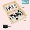 Fast Sling Puck Board Game, Tabletop Hockey Catapult Game For 2 Players, Family Interactive Speed Battle Toy For Kids & Adults