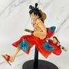 23cm Anime One Piece Kimono Monkey D. Luffy Second Gear Duel Figure Scene PVC Model Toy Collecting Desk Decorations Gift