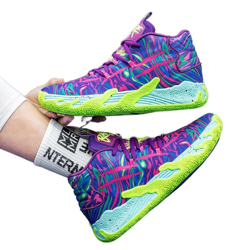 New three-ball third-generation basketball shoes MB.03 second-generation actual combat sneakers running shoes boots friction sound