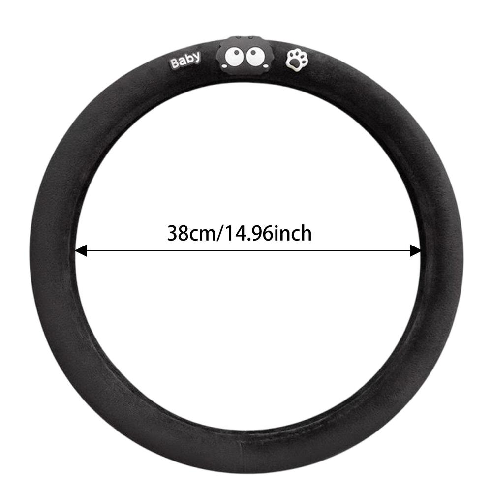 Чехол на руль автомобиля Брикеты Защита руля автомобиля Противоскользящая обмотка руля автомобиля Дышащий плюшевый чехол-защита руля
