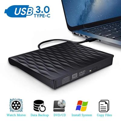 Tragbarer CD-DVD-Treiber, Brenner, optischer Player, Brenner, Lesegerät, CD/DVD-ROM, CD-RW, USB-Flash-Laufwerk 3.0, externes DVD-Laufwerk