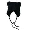 Cute Teddy Velvet Bear Ears Lei Feng Hat Children'S Autumn And Winter Warm Big Head Waist Strap Ear Protector Head Cap