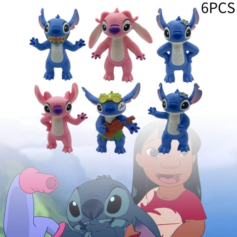 6-pack Of Sturdy 8cm Stidi Figure Toys For Cake Decoration 150g Plastic Material