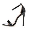 11CM Heel Size 35-46 Luxury Heeled Sandals Crystal Queen Sexy Black Women Dress Sandals Fashion Spike High Heel Lady Party Shoes