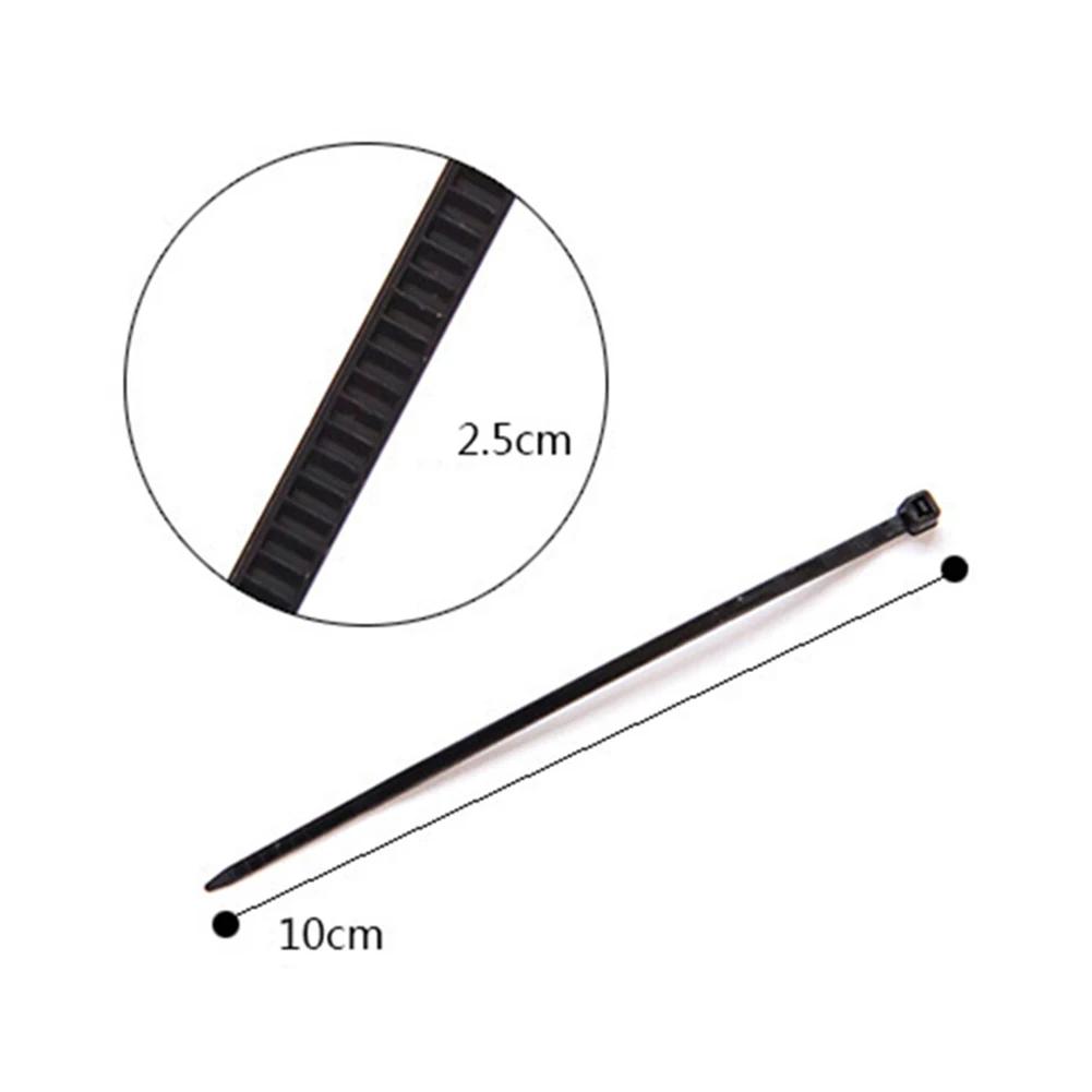 10-1Pcs Fluorescent Cable Tie Organizer Durable Plastic Storage Tools Portable Tie Holder Practical Wiring Cable Strap Organizer