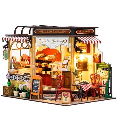 Kit de Bricolaje para Casa de Muñecas Set Panadería Miniatura Panadería Julia (t-Monstruo)