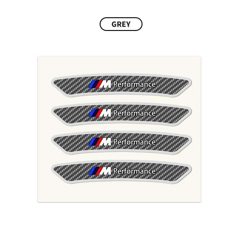 

4PCS Carbon Fiber Car Motorcycle Wheel Rim Decorative Stickers For BMW M M3 M5 M6 X3 E46 E90 F30 G20 E36 E34 X6 G20 Accessory