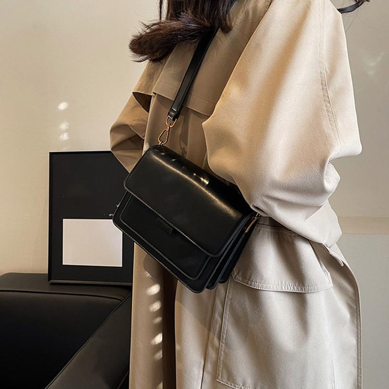 Classic Designer Pu Leather Crossbody Bag For Women Travel Handle Handbag Fashion Shoulder Messenger Bag Premium