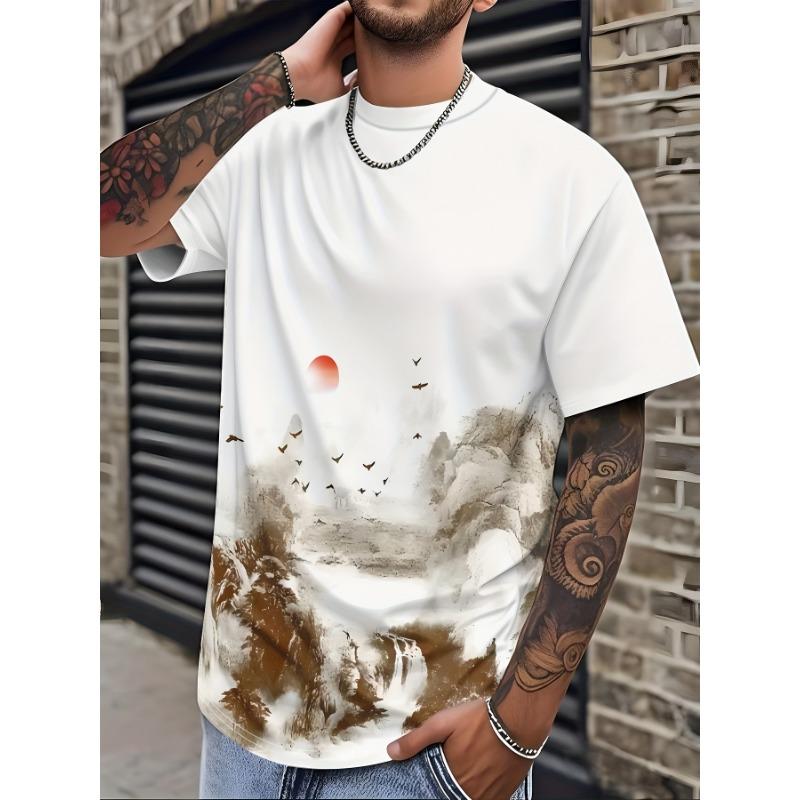 Men's 3D Short Sleeve Printed T-Shirt
