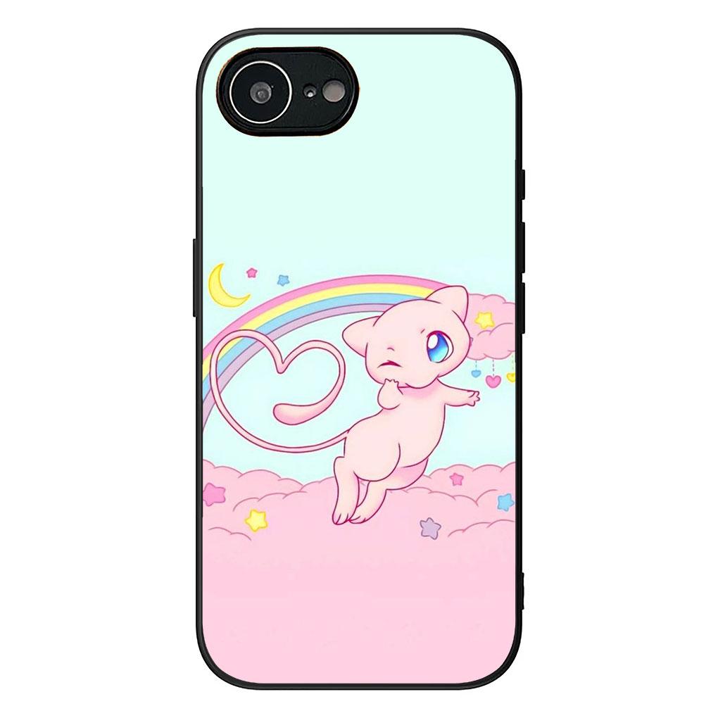 

Soft Cover for Apple iPhone 17 16 14 15 Pro Max Plus 15+ 16E XR ProMax Air + Coque Phone Case P-Pokemons GO P-Pikachus Mewtwo iPhone 16e