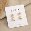 Retro European & American Style Flower and Bird Alloy Stud Earrings for Women