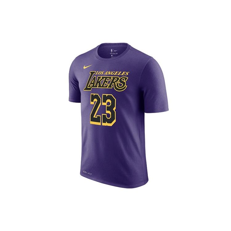 Nike LeBron Basketball Sports Short Sleeve LeBron James 23 Purple Men s AO0895-551 L