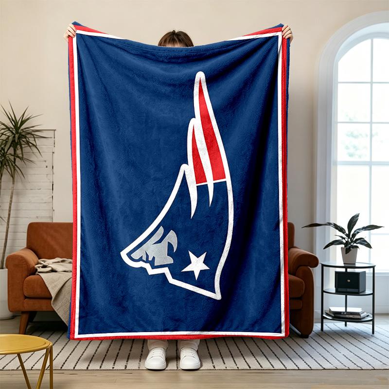 New England Patriots Weich und bequem Flanell Geeignet für Sofas Wohnzimmer Outdoor-Camping Reisen und auch ein tolles Jubiläumsgeschenk