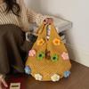 Nuova Borsa a Spalla Floreale alla Moda per Donna Stile Campagnolo Casual da Donna Grande Capacità Borsa da Viaggio Shopper
