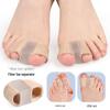 Fiber Toe Separators for Hallux Valgus & Bunion Relief - Men & Women, Double Hole Orthotic Sleeves for Overlapping Toes