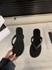Flat bottom pinch flip-flops shoes women's shoes 2025 new summer wear beach French small sandals sandals