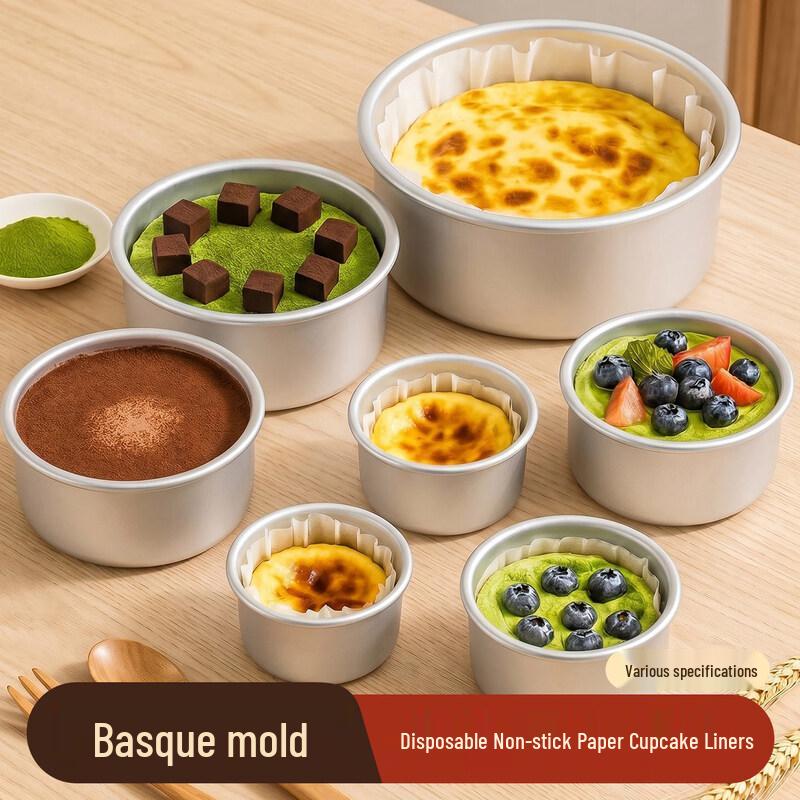 Nicht faltbares Basken-Kuchen- & Heißluftfritteusen-Backpapier