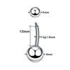 Stylish Stainless Steel & Titanium Belly Button and Ear Piercing Jewelry.