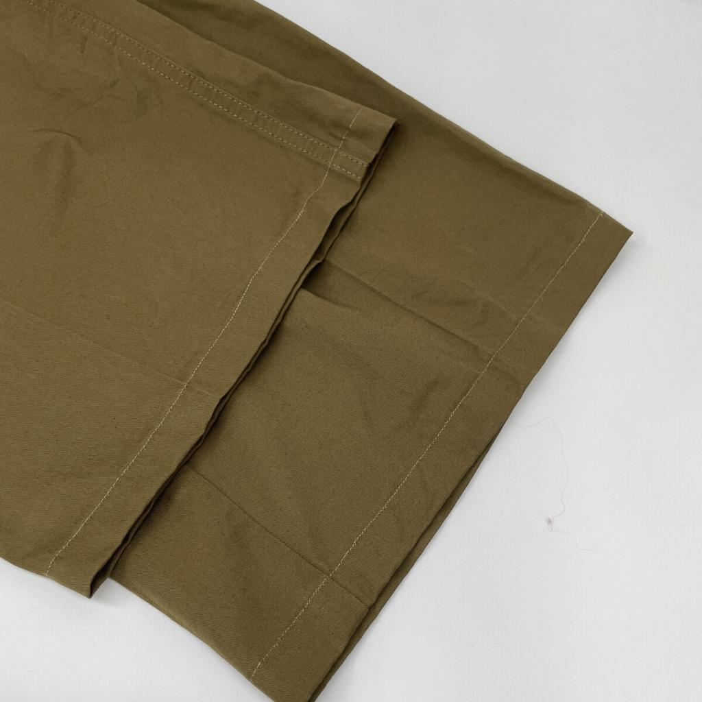 Conte 25Stainless Steel 8514-144-0030 Khaki Cotton X Linen Wrap Chino Tapered Wide Pants Bottoms 38 khakiUsed