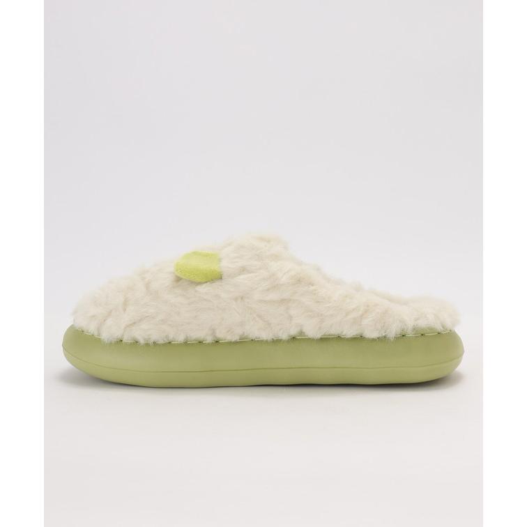Boa Volume Flat Slippers with Ears, Women's Shoes, Shoes, Slippers, Spring, Autumn, Winter, Cold Protection, Warm, Fluffy, Fluffy, Cold Prevention,