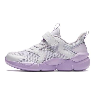 Kids Mesh Breathable Shock Absorbing Wear Resistant Non-Slip Low Top Running Shoes Kids Running Shoes White Purple A322425509-1