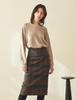 Acud Slim Pencil Skirt_Ch.Black