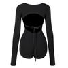 Latin Dance Dress Suit Costume for Girls Black Sexy Backless Bodysuit Chacha Rumba Tango Training Skirt Kids Dance Wear