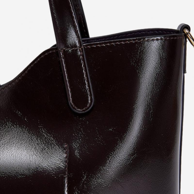 By Esquire Women Low Curve Tote Bag Brown
