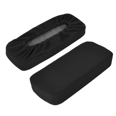 Shinnwa Armrest High Bamboo Charcoal Armrest 2 Armrest for Gaming Chairs and Office Washable Easy To Handrest Black Cushion, Resilience, Included,