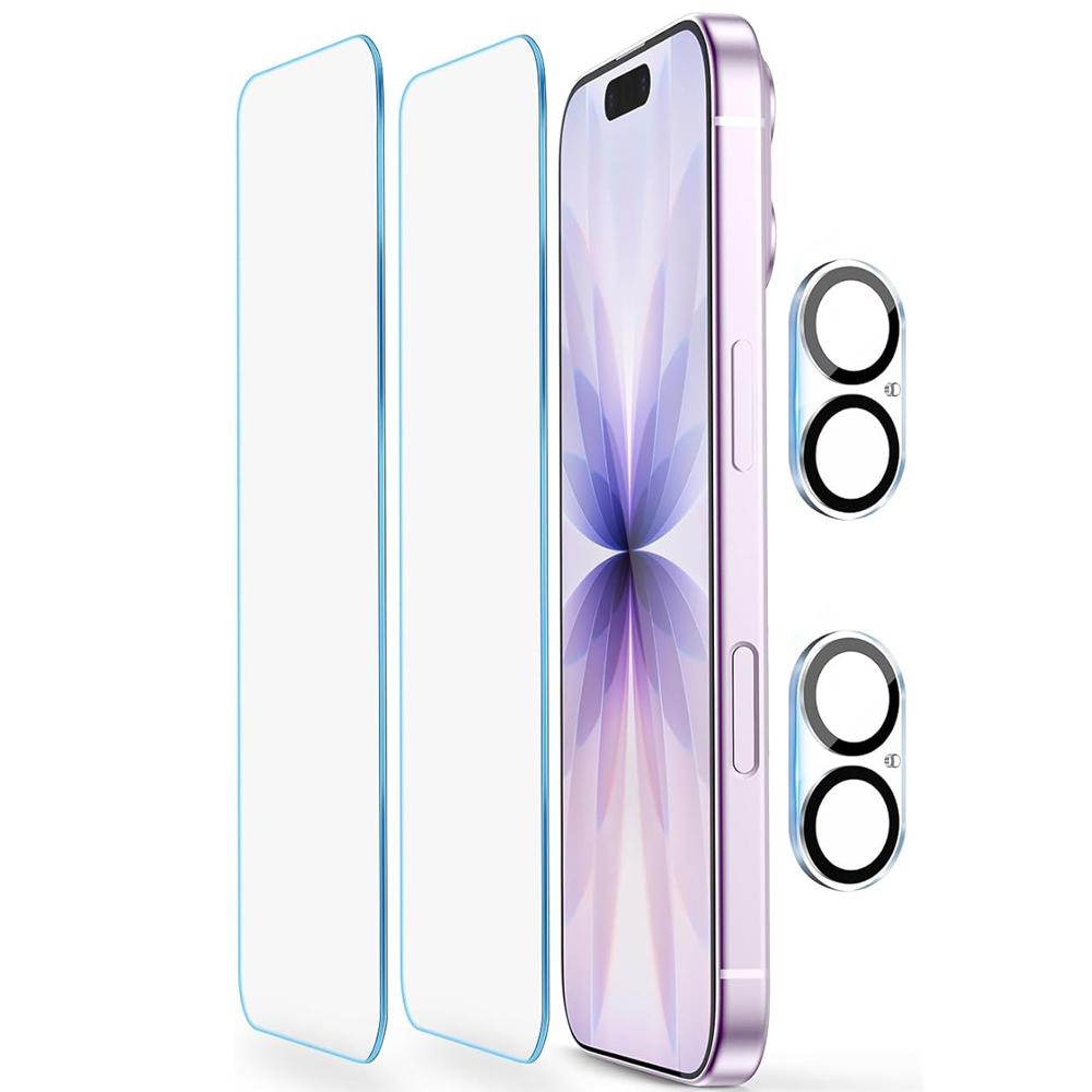 

2 шт. Защитное стекло для экрана Защитная пленка для объектива камеры для Iphone 17 Air 16E 16 E 15 Pro Max 14 Plus 13 Mini 12 11 Pro Max Аксессуары для телефона iphone 17 pro max